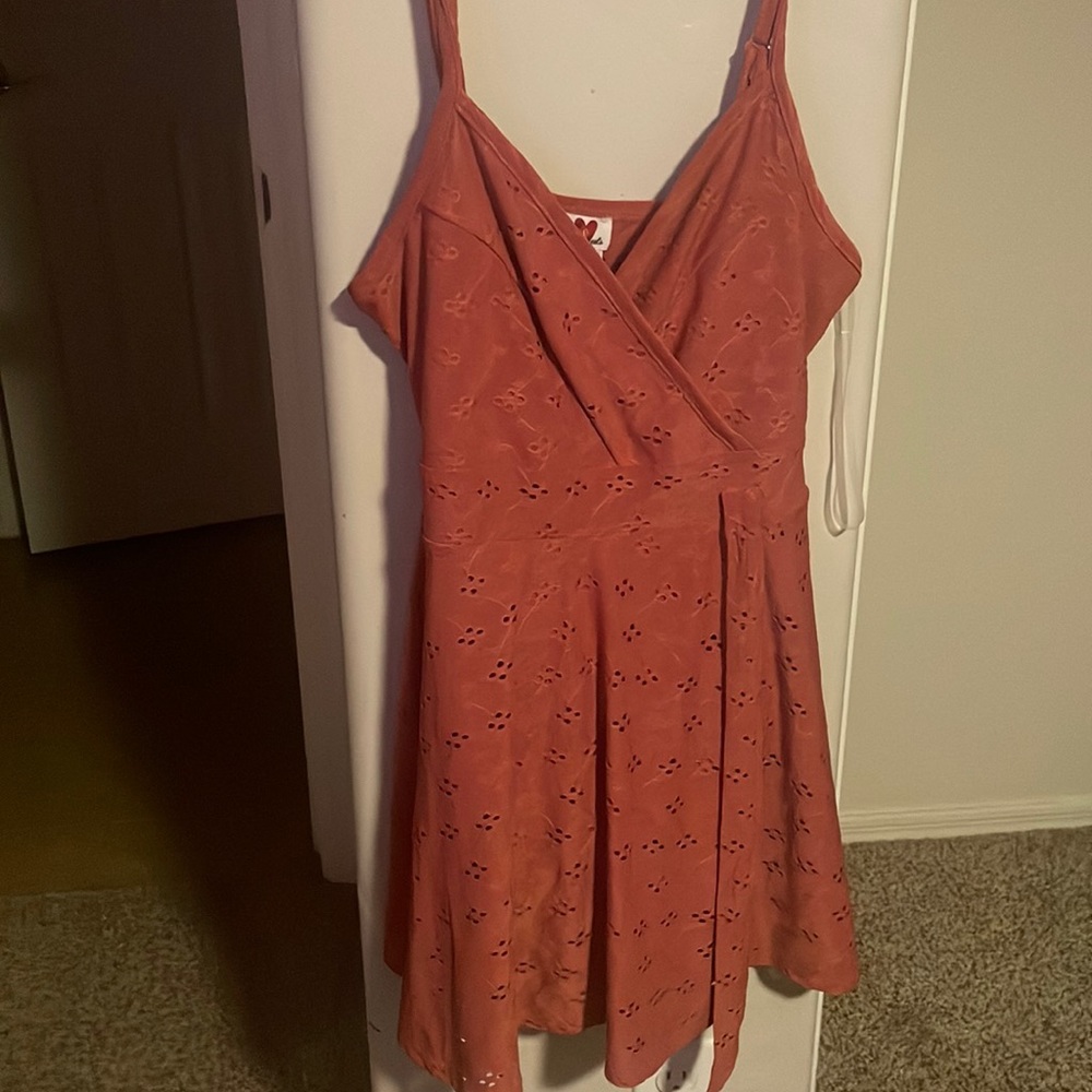 Pink tank top summer dress